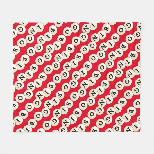 Bingo word art fleece deken (Voorkant (Horizontaal))