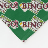 Bingo word art gokken fleece deken (Hoek)