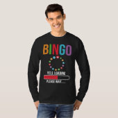 Bingo Yell loading please wait Bingo night T-shirt (Voorkant volledig)
