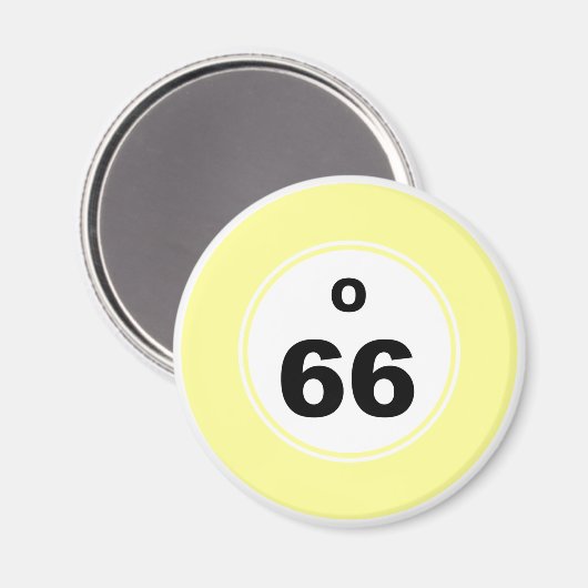 Bingobal O Magneet (Voorkant / Achterkant)