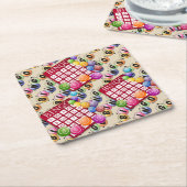 bingofeest kartonnen onderzetters (Schuin)