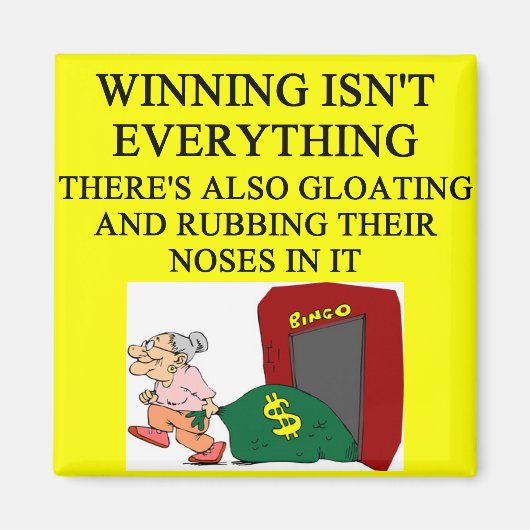 bingospelergrap magneet (Voorkant)