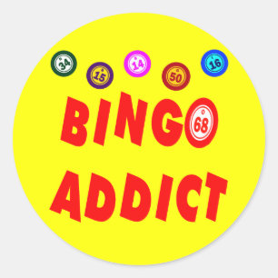 BINGOVERSLAAFDE RONDE STICKER
