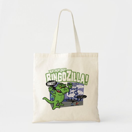 BingoZilla budget bingo canvas tas (Voorkant)