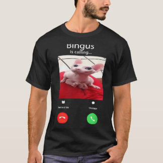 Bingus noemt Big Cat Meme T-shirt