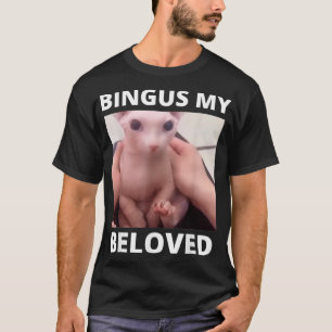 Bingus noemt mijn vermoeide, harteloze zinkkat t-shirt