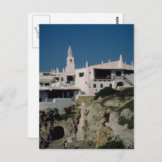 Binibeca Vell, Menorca, Spanje Briefkaart (Voorkant / Achterkant)