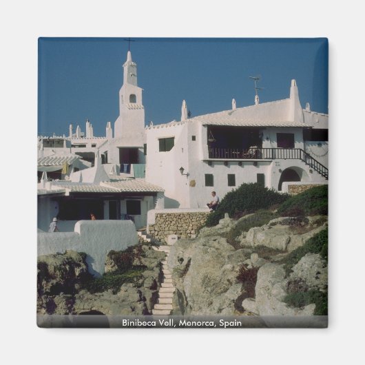 Binibeca Vell, Menorca, Spanje Magneet (Voorkant)