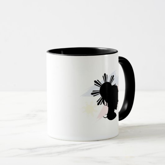 Binibining Pilipinas Filipina Rising Sun Mug Proud Mok (Voorkant rechts)