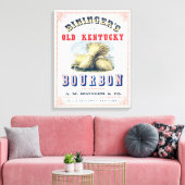 Bininger's Old Kentucky Bourbon 1849 Reserve. Canvas Afdruk (Insitu (Woonkamer))