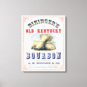 Bininger's Old Kentucky Bourbon 1849 Reserve. Canvas Afdruk (Voorkant)