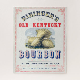 Bininger's Old Kentucky Bourbon 1849 Reserve. Legpuzzel