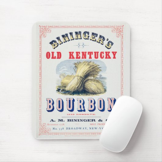 Bininger's Old Kentucky Bourbon 1849 Reserve. Muismat (Met muis)
