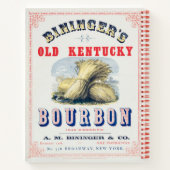 Bininger's Old Kentucky Bourbon 1849 Reserve. Notitieboek (Achterkant)