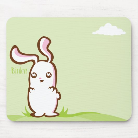 Binky Bunny Mousepad Muismat (Voorkant)