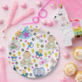 Binky Pacifier Paper Borden Papieren Bordje (Feest)