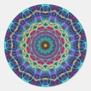 Binnen basische ondergrens ronde sticker