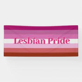 Binnen/buiten banners - Lesbische Pride-vlag
