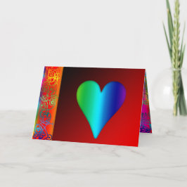 Binnen Buiten Hart Valentijn Groet C Feestdagen Kaart