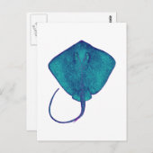 BINNEN DE BLAUW BRIEFKAART (Voorkant / Achterkant)