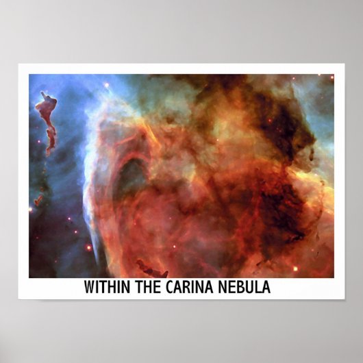 Binnen de Carina Nebula Poster (Voorkant)