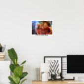 Binnen de Carina Nebula Poster (Thuiskantoor)