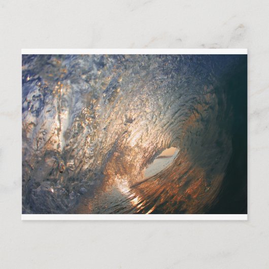 Binnen de golf van surfen op de buis briefkaart (Voorkant)