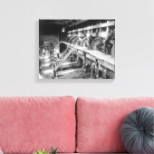 Binnen de goudmolen van de Deadwood Terra Gold Sta Canvas Afdruk (Insitu (Woonkamer))