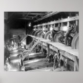 Binnen de goudmolen van de Deadwood Terra Gold Sta Poster (Voorkant)