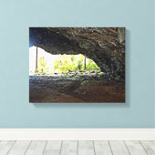 Binnen de grot foto gemaakt als een canvas afdruk (Insitu (Houten vloer))