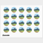 Binnen de heuvel ronde sticker (Vel)