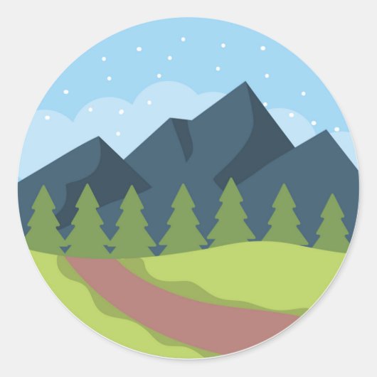 Binnen de heuvel ronde sticker (Voorkant)