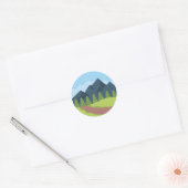 Binnen de heuvel ronde sticker (Envelop)