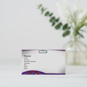 Binnen de kaart met het autoprofiel visitekaartje (Staand voorkant)