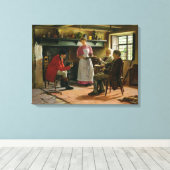 Binnen de Lygoarmen, Broadway, 1896 Canvas Afdruk (Insitu (Houten vloer))