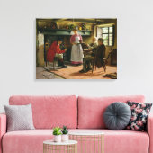 Binnen de Lygoarmen, Broadway, 1896 Canvas Afdruk (Insitu (Woonkamer))