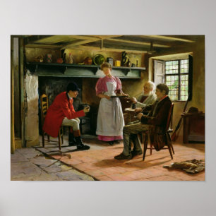 Binnen de Lygoarmen, Broadway, 1896 Poster