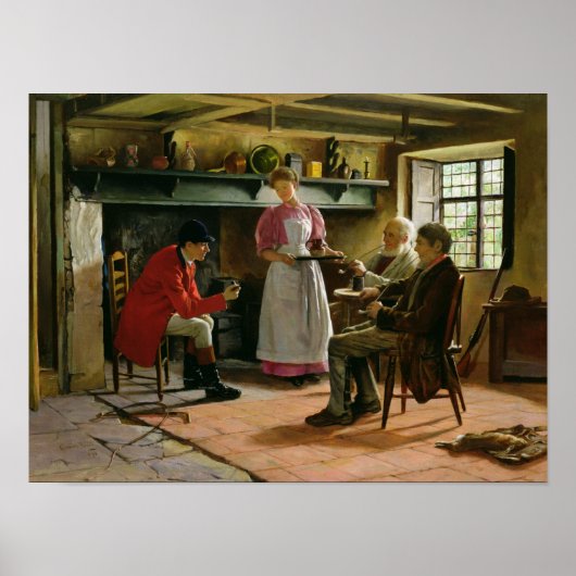 Binnen de Lygoarmen, Broadway, 1896 Poster (Voorkant)