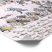 Binnen de Oude Lutheran Kerk, York County, 1800 Poster (Hoek)