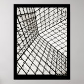 Binnen de piramide van Louvre - poster (Voorkant)
