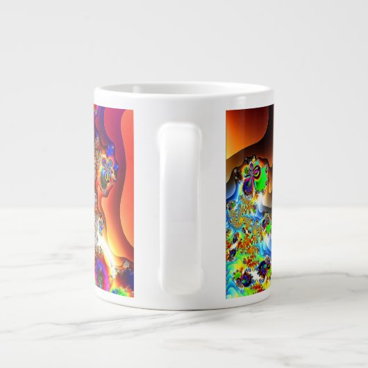 'Binnen de Singulariteit' Grote Koffiekop (Achterkant)