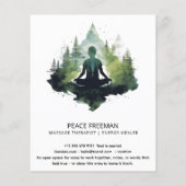 Binnen de stilte | Bosmeditatie Flyer (Achterkant)