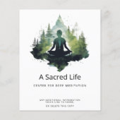 Binnen de stilte | Bosmeditatie Flyer (Achterkant)