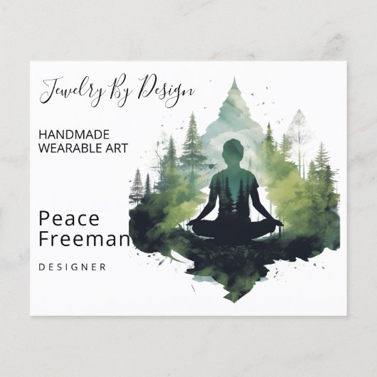 Binnen de stilte | Bosmeditatie Flyer (Achterkant)