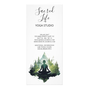 Binnen de stilte Bosmeditatie Reclamekaart