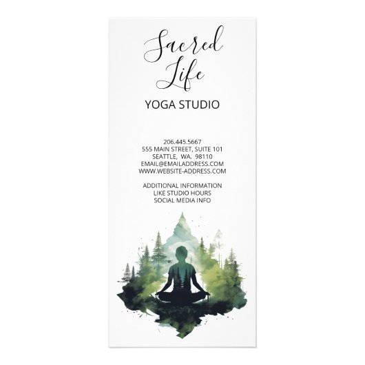 Binnen de stilte | Bosmeditatie Reclamekaart (Achterkant)