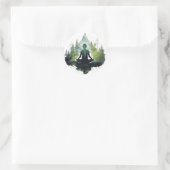 Binnen de stilte | Bosmeditatie Ronde Sticker (Tas)