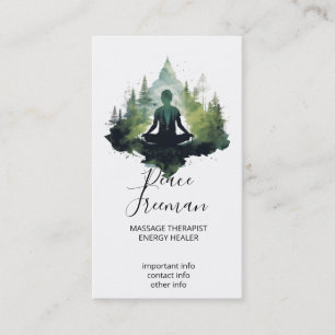 Binnen de stilte Bosmeditatie Visitekaartje