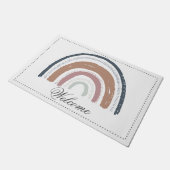 Binnen deurmat - Regenboog Welkom Mat (Schuin)