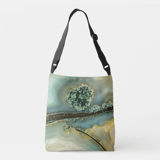 Binnen een halfedelsteen crossbody tas (Achterkant)